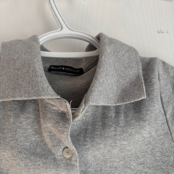 brandy melville caroline button polo top - Picture 3 of 6